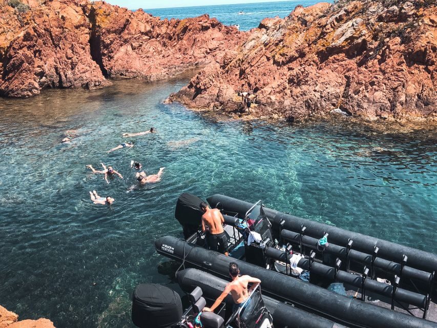 Cannes: 2.5-Hour Esterel Calanques Boat Excursion - Swim stops and snorkeling: what you actually get for water time