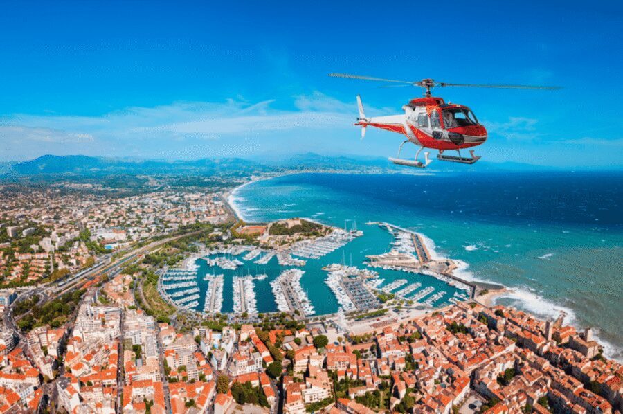 CANNES: Private Panoramic Helicopter Tour - Inside the helicopter: modern, smooth, and built for comfort