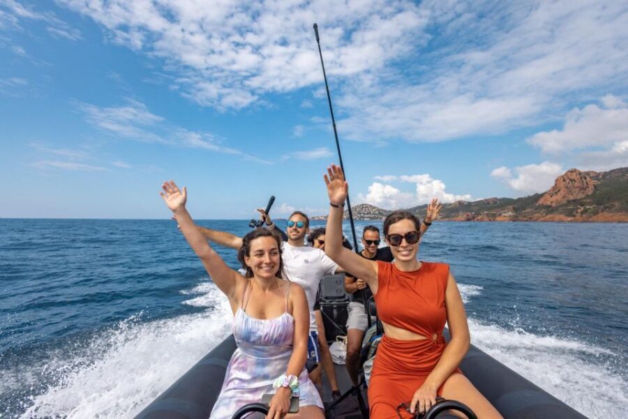 Cannes: Scenic Coves RIB Boat Tour - The secret stop: caves, coves, and natural pools in the Esterel