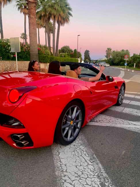 Cannes:private Ferrari Big Tour to Juan Les Pins and Antibes - Key highlights worth your time