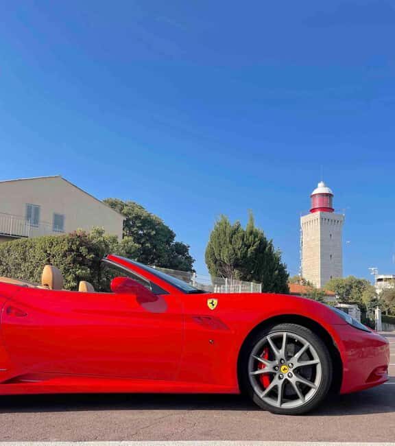 Cannes:private Ferrari Big Tour to Juan Les Pins and Antibes - Cannes Luxury Drive and Scenic Seaside Road Views