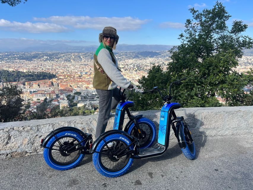 French Riviera : Guided Visit on a E-Scooter - Getting set up: warm-up on the port cycle path