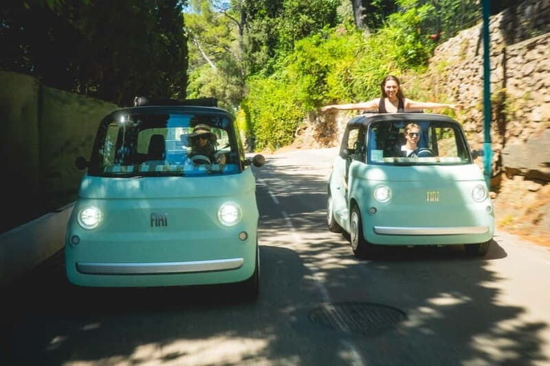 From Nice: follow a guide in an electric car along the French Riviera! - Electric Fiat Topolino: why this ride feels different
