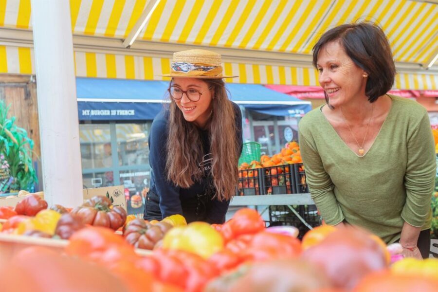From Nice: Walking & driving tour of Nice - Cours Saleya Flower Market: five senses, not just flowers