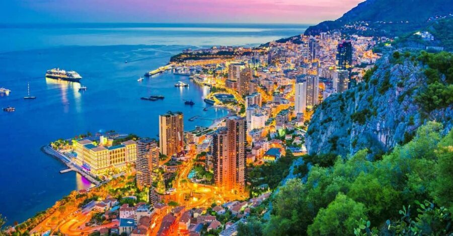 Monaco and Monte-Carlo by Night with Private Driver/Guide - From Nice to the Moyenne Corniche: The Sunset Setup