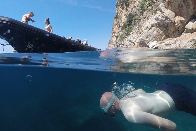 Nautical excursion - Nice-Monaco 2H30 - Eze and Mala Bay: caves, cliff feet, and your main swim break