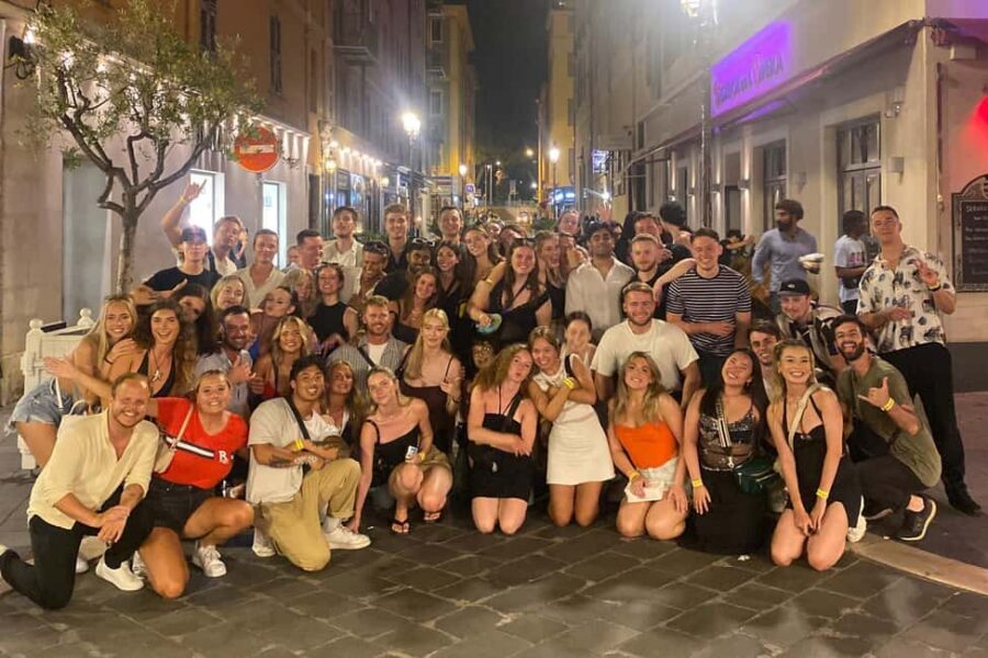 Nice: 4 Bar, 1 Club Riviera Bar Crawl Party with Free Shots - Cours Saleya: Where the Night Turns Into Real Drinking Time