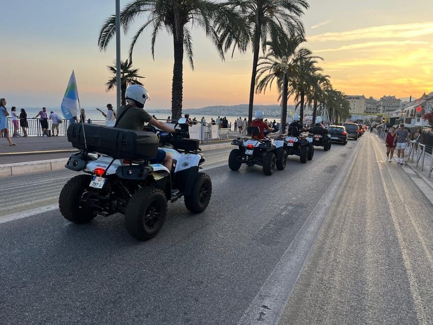NICE BY ELECTRIC QUAD:panoramic tour from Nice - Day vs Sunset vs Night: Pick the Timing That Matches Your Mood
