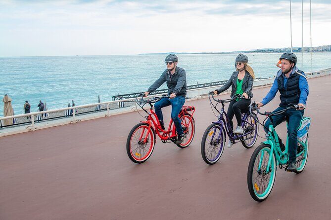 Nice City Best Highlights E-bike Tour - Port Lympia marina calm and Garibaldi Square’s playful art