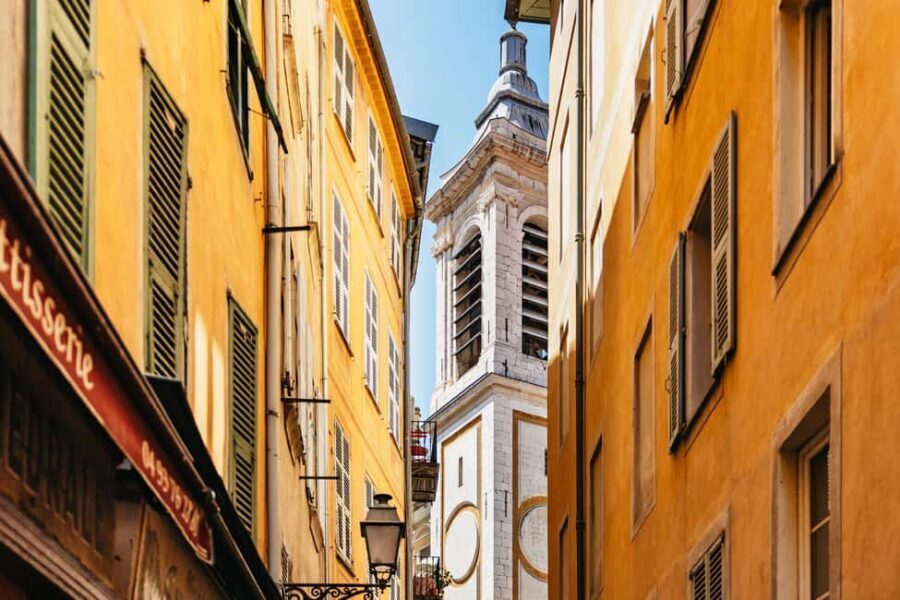 Nice: Old Town & Castle Hill Informative Guided Walking Tour - Place Massena and the red facades: why the square looks like it does