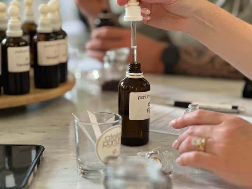 Nice: Perfume Creation Workshop - Take-home bottle and reordering your formula