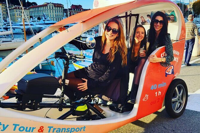 Nice: Visit of Nice by electrically assisted bike taxi 1 hour. - The 1-hour electric bike taxi sweet spot in Nice