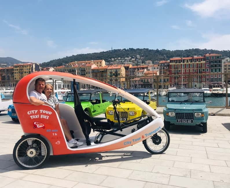 Nice : Visite privé 1H en Vélotaxi avec un guide local. - Pickup that saves your energy: where you meet the bike taxi