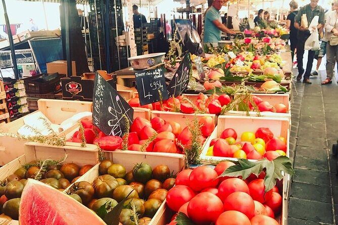 Nice’s Timeless Charm: Historic Sites & Stunning Vistas / Walking - Cours Saleya’s market stop: flowers, produce, and Fragonard