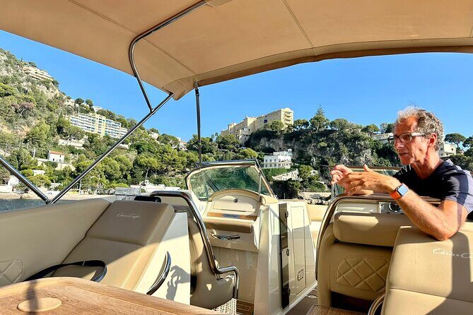 Private Luxury Boat Tour of the Beautiful Riviera Nice / Monaco - Fosse Beach and the Lighthouse Sunset Finish