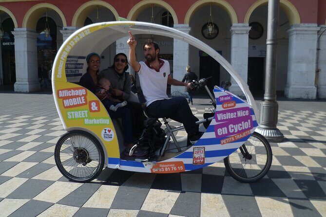 Private tour guide of Nice in electric taxibikes - Quai Rauba Capeu, Port Lympia, and Garibaldi Square